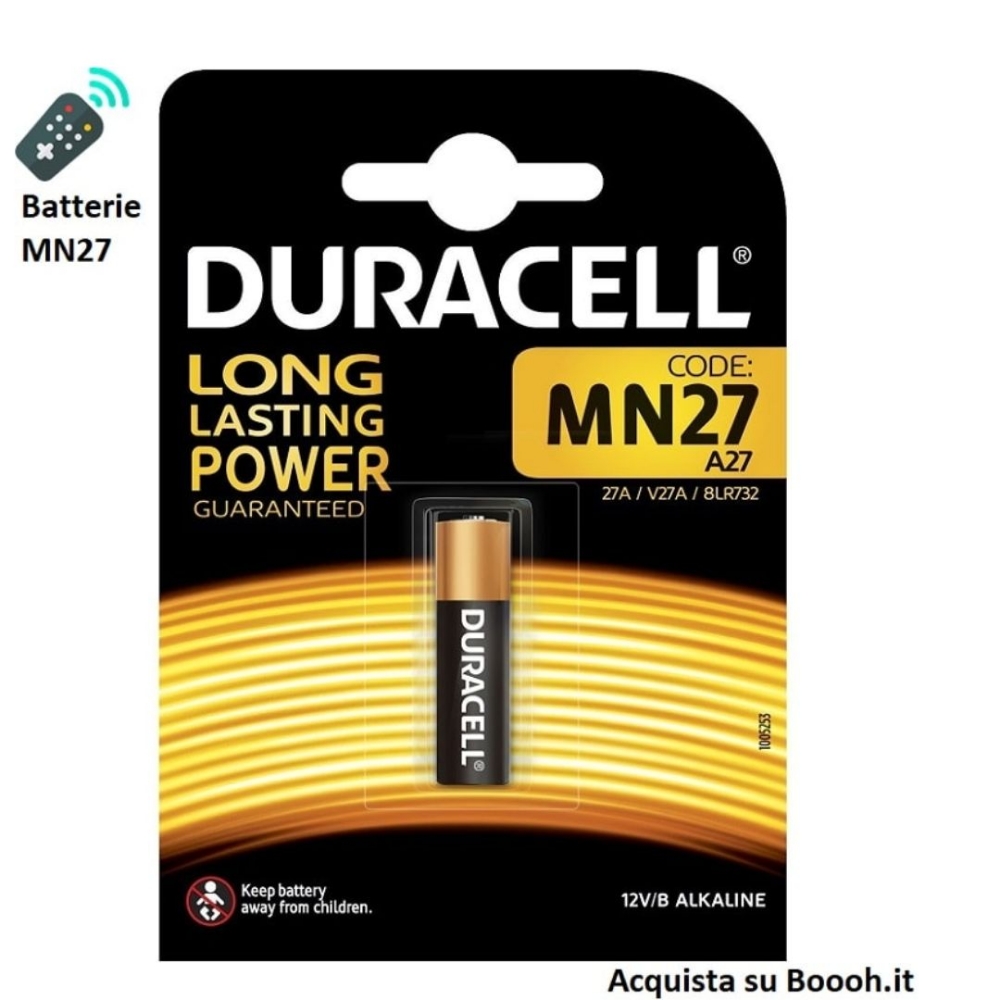 Immagine di BATTERIA 12V ALCALINA DURACELL MN27