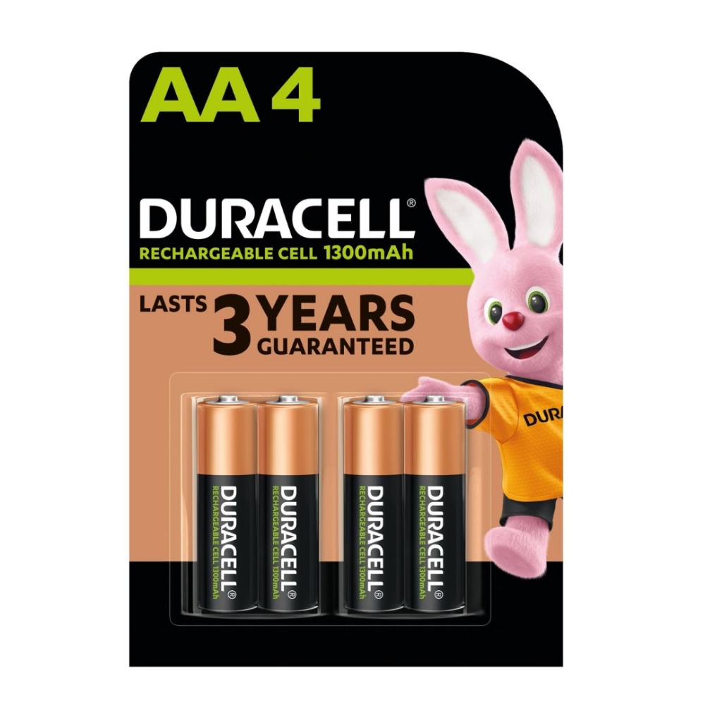 Immagine di BATTERIA STILO RICARICABILE AA 1300MAH BLISTER 2PZ DURACELL HR6/DC1500