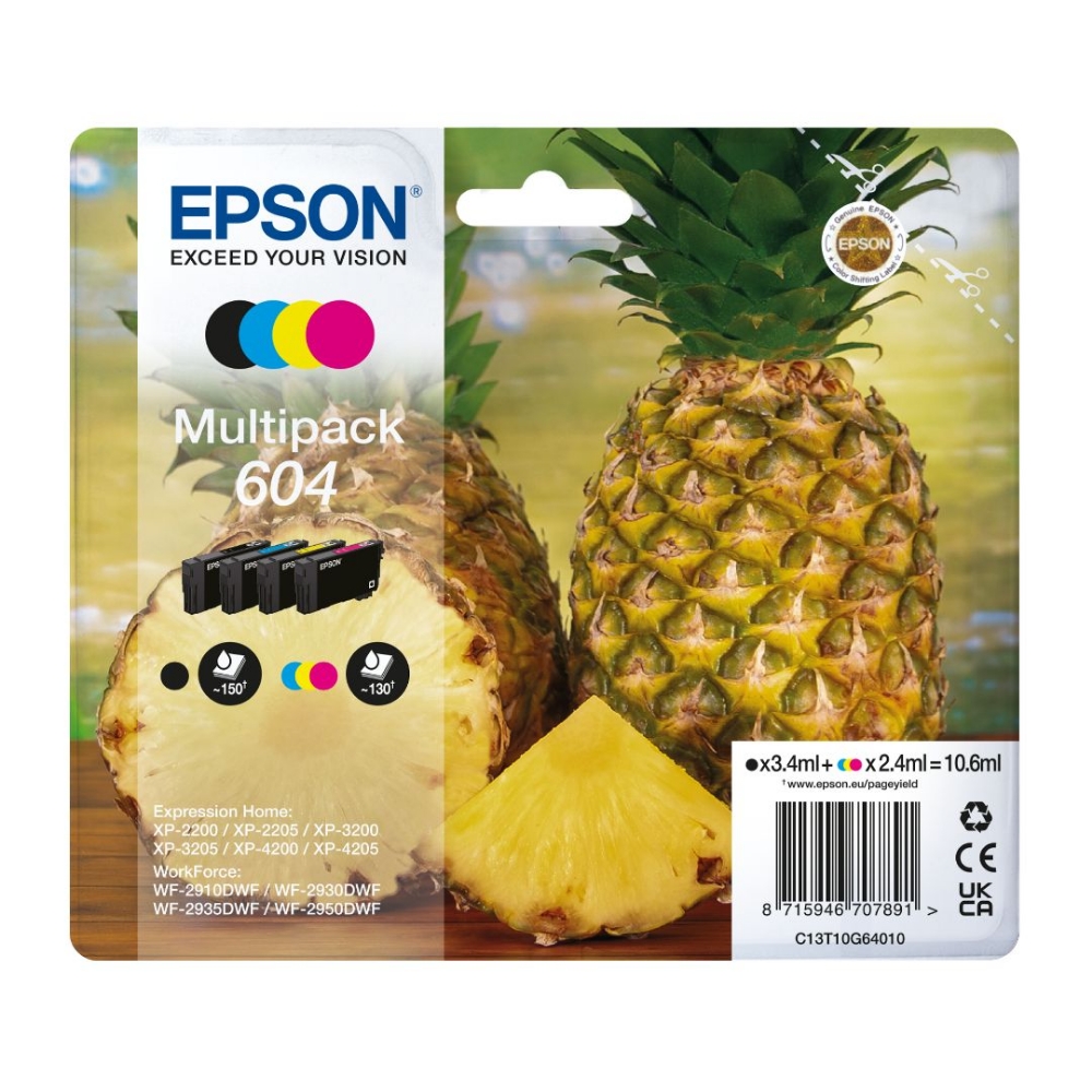 Picture of CARTUCCIA EPSON C13T10G64010 MULTIPACK 604