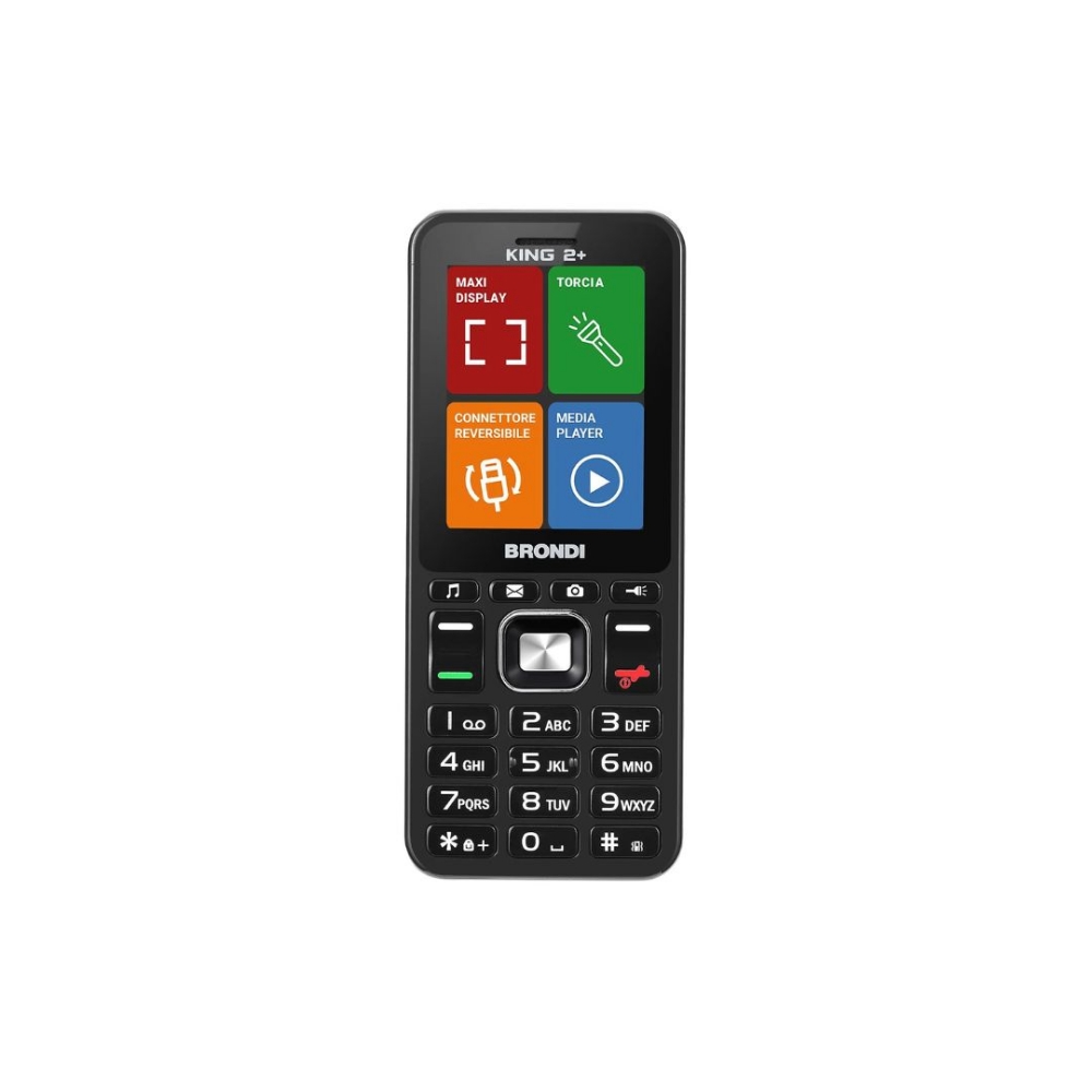 Picture of CELLULARE BRONDI KING 2+ BLACK ITALIA